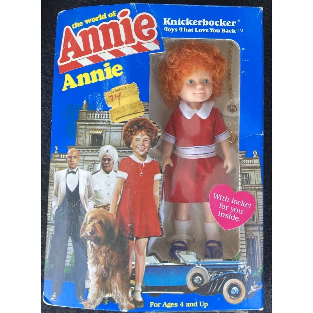Knickerbocker The World of Annie Annie Fashion Doll 6in Locket Original Box